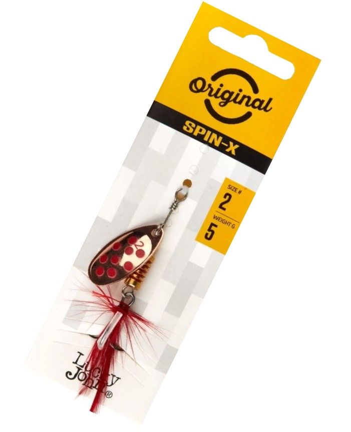 Вращающаяся Блесна Lucky John Spin-X Round №2 5 гр CR   LJSR02-CR — крупный план
	                                    2