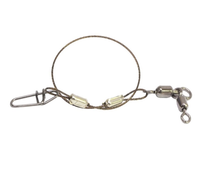 Поводок Ryugi Wire Caro Swivel 18 см 37 кг   2 шт 83lb  ZWS02318 — характеристики,
	                                    особенности конструкции