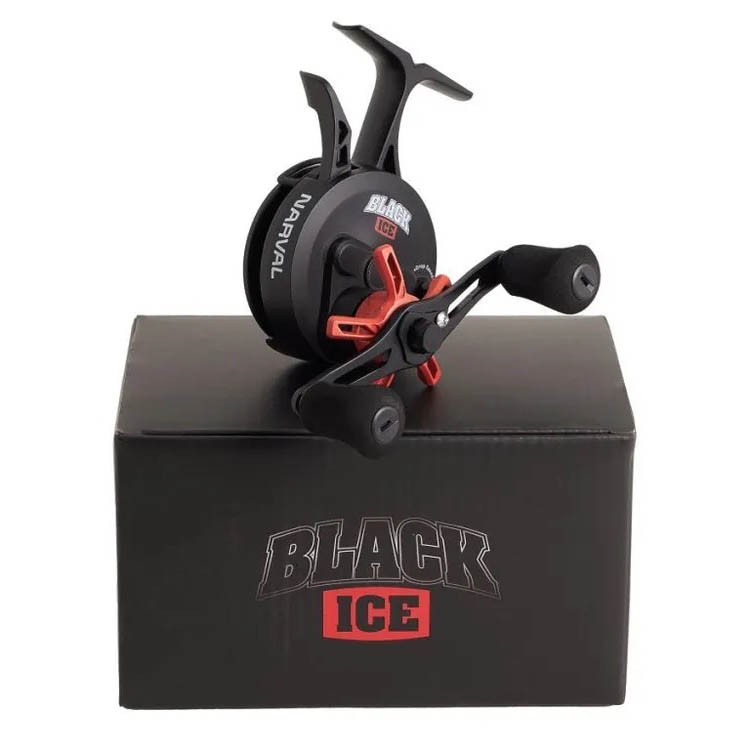 Катушка Narval Frost Black Ice Red Левая 2,5:1  NFEBIL2.5:1R — крупный план
	                                    2