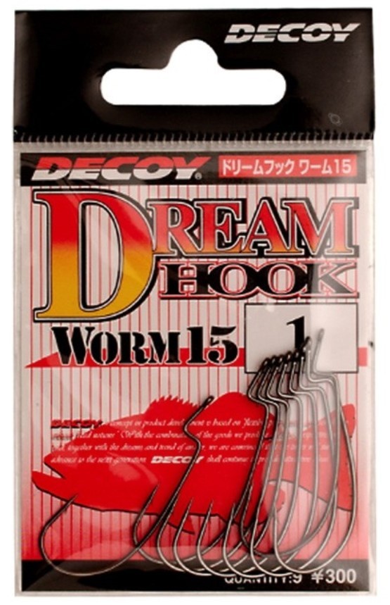 Крючок Офсетный Decoy Dream Hook Worm 15 №6 9 шт — крупный план
	                                    1