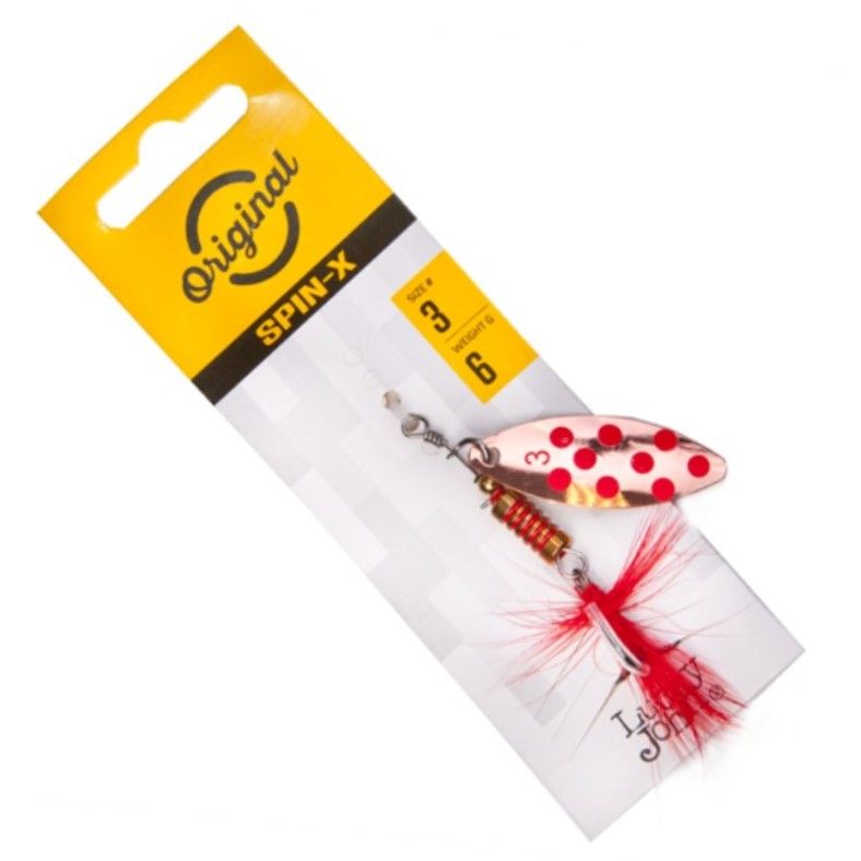 Вращающаяся Блесна Lucky John Spin-X Long №3 6 гр CR   LJSL03-CR — крупный план
	                                    1