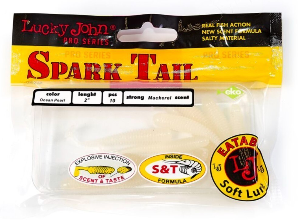 Силиконовая приманка Lucky John Spark Tail 2.0in 50 мм 5 шт 033 Pro Series  140166-033 — крупный план
	                                    2