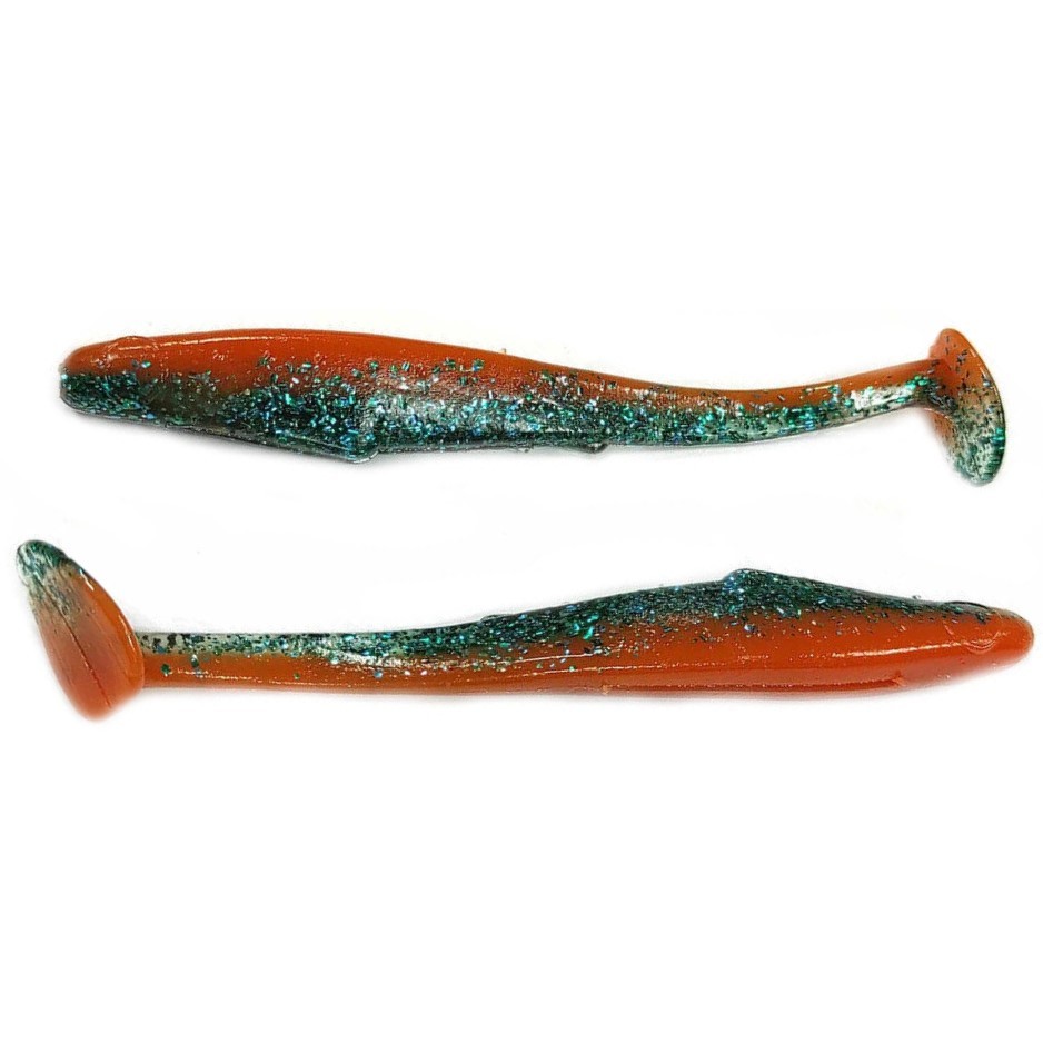 Силиконовая приманка Reins Rockvibe Shiner 4 101 мм 8 шт B55-Strike Orange   RVS4-B55 — характеристики,  особенности конструкции