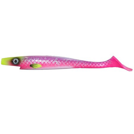 Силиконовая приманка Strike Pro Pig Shad 172A 230 мм 1 шт Lollipop   SP-172A#GF14 — характеристики,  особенности конструкции