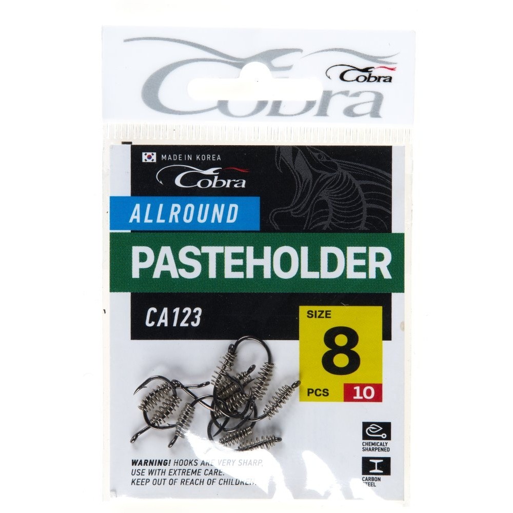 Крючок Одинарный Cobra Allround Pasteholder CA123 №8 10 шт    CA123-008 — крупный план
	                                    4