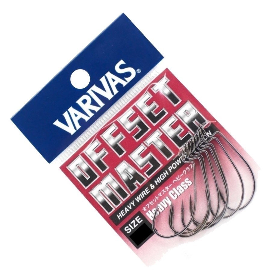 Крючок Офсетный Varivas Offset Master Heavy Class №2/0 8 шт NS Black — крупный план
	                                    1