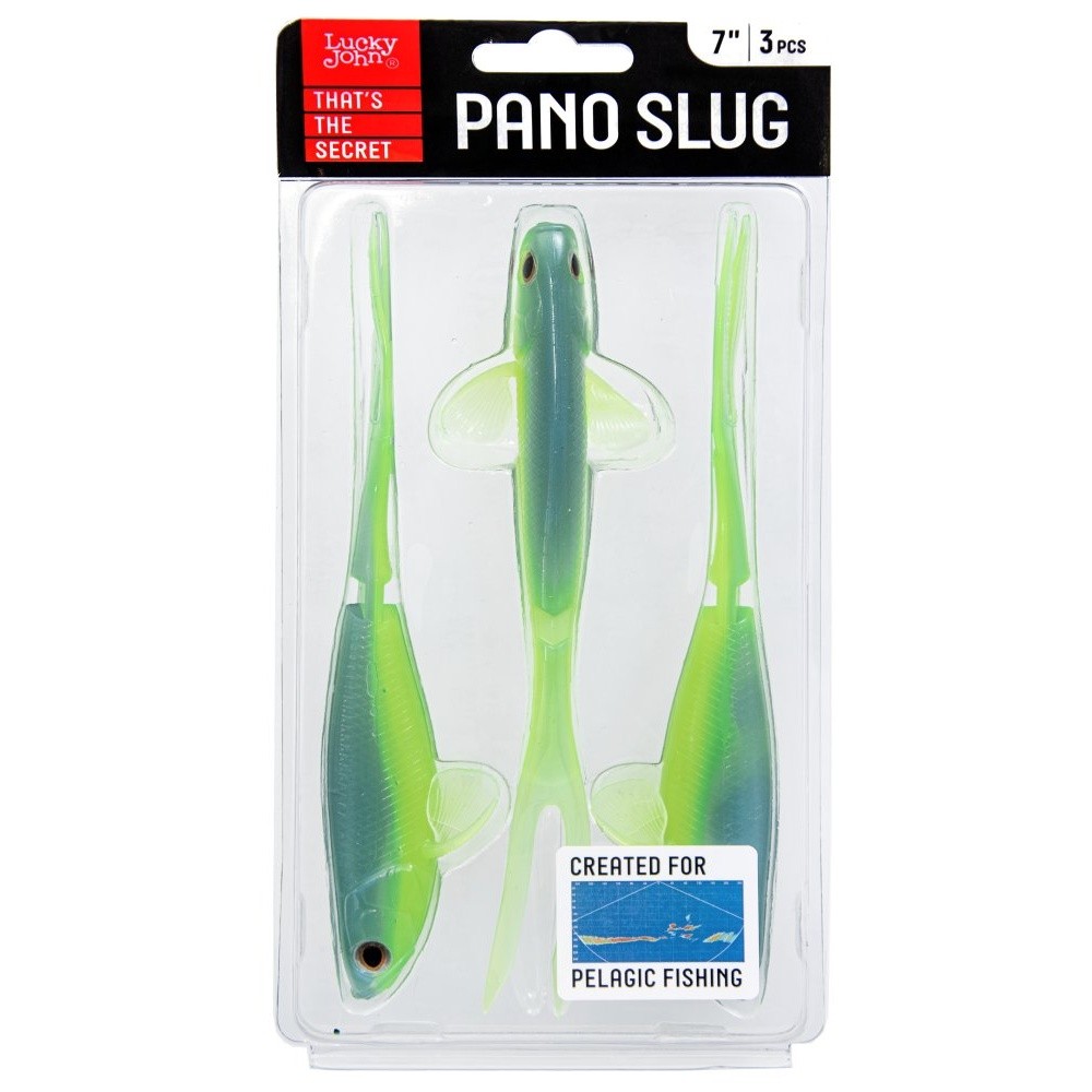 Силиконовая приманка Lucky John Pano Slug 7.0in 178 мм 3 шт T57 3D Series  140443-T57 — крупный план
	                                    2