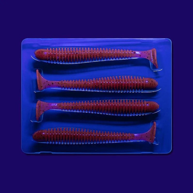 Силиконовая приманка CF Company Vibro Worm 5 125 мм 4 шт 12   80-120-12-6 — крупный план
	                                    1