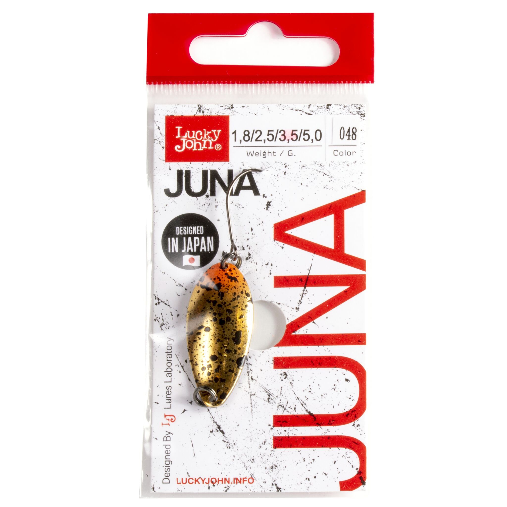 Колеблющаяся Блесна Lucky John Juna 3,5 гр 33 мм 048   LJJU35-048 — крупный план
	                                    2