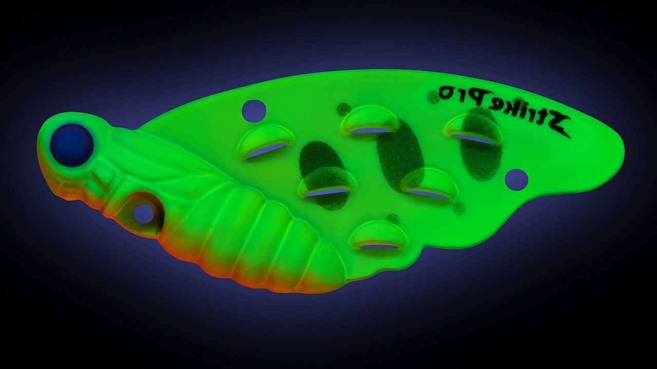 Цикада Strike Pro Farfalla 22 7,2 гр Lemon Mat Tiger   JG-007B#A178S — крупный план
	                                    1