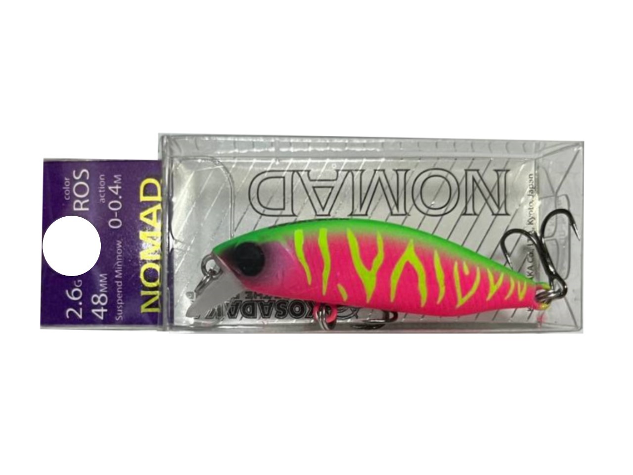 Воблер Kosadaka Nomad XS 48SP ROS 2,6 гр   NomXs48sp-ROS — крупный план
	                                    2