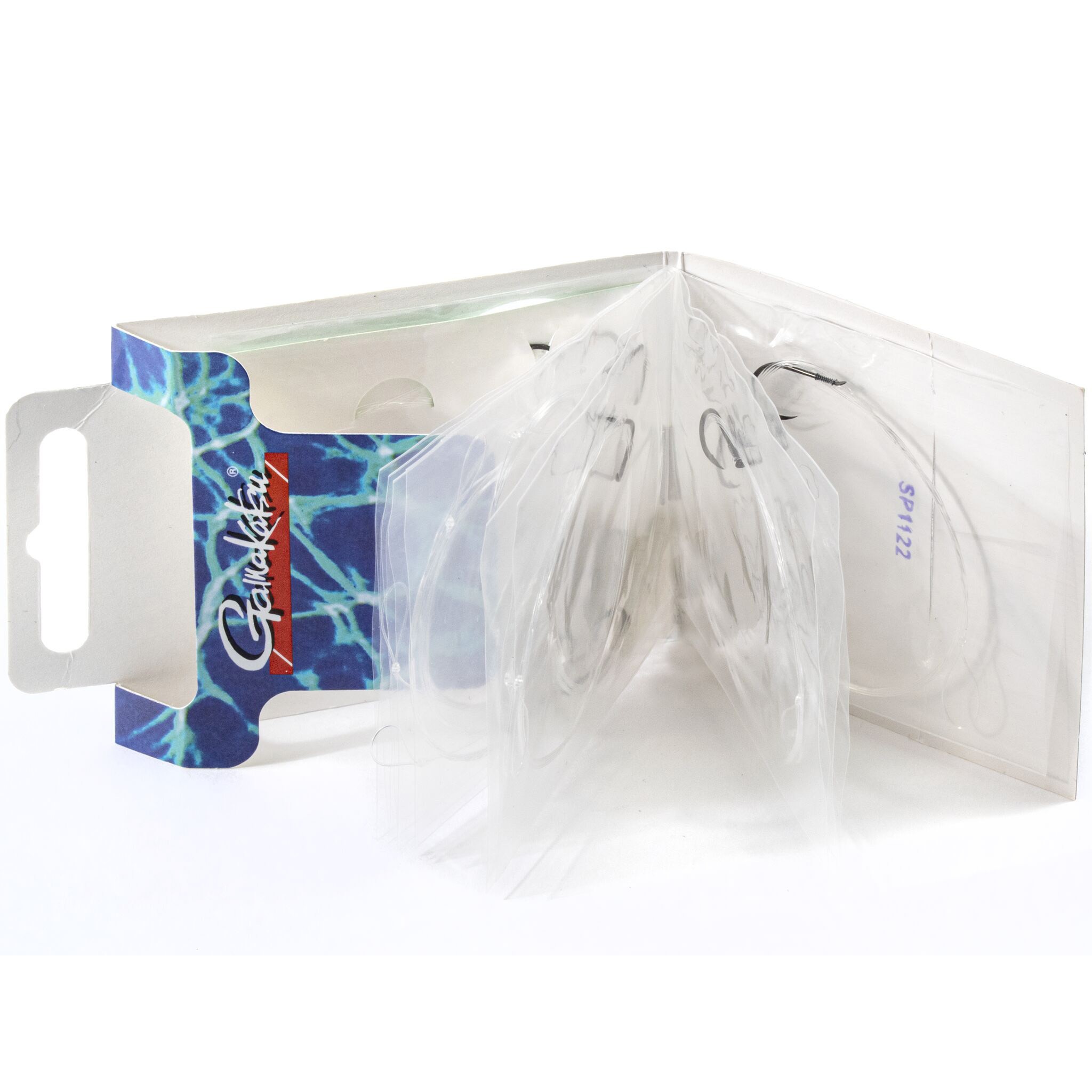 Поводок Gamakatsu Booklet Carp 3310F 60 см  0,25 мм  10 шт №8  140126-008-025 — крупный план
	                                    2