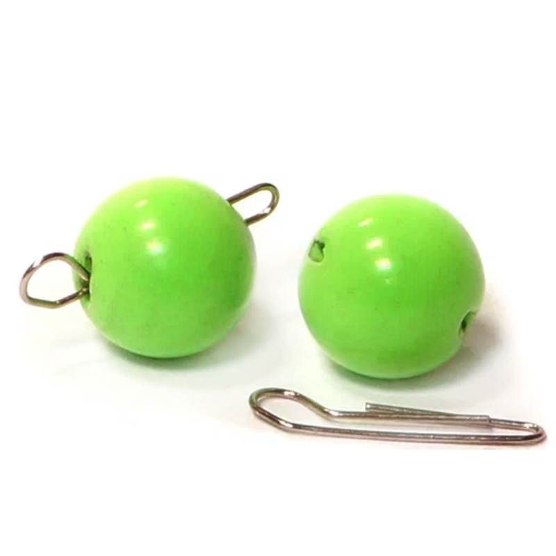 Груз Kosadaka Шар Вольфрам Разборный 1 гр 4 шт Chartreuse   TJH-RCH-1.0 — крупный план
	                                    1