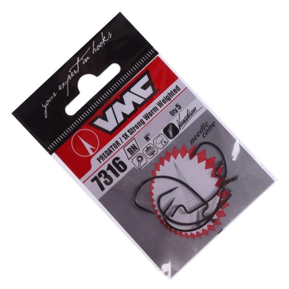 Крючок Офсетный VMC 7316 №5/0 5 шт BN   7316BN-5/0-E — крупный план
	                                    1