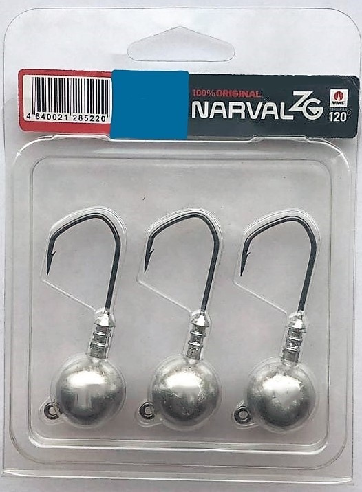 Джиг-головка Narval ZG 120 №5/0 40 гр 3 шт  VMC Barbarian  NVJZG603540 — крупный план
	                                    1