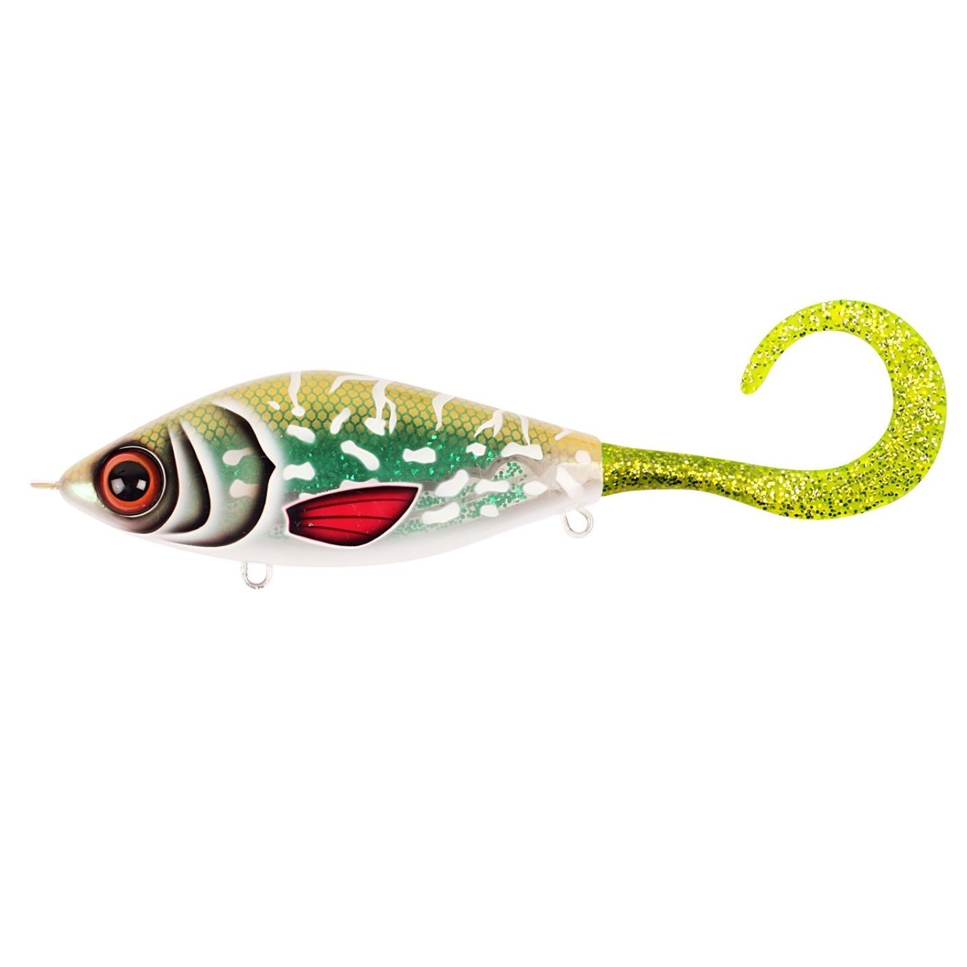 Воблер Strike Pro Guppie TR-002 Glitter Pike Green 120 гр   EG-208#TR-002 — характеристики,
	                                    особенности конструкции