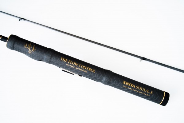 Спиннинг Xesta Black Star Extra Tuned S55UL/L-S 165 см 0,2 - 3,5 гр  The Flow Control  XBSET-S55UL/L-S — крупный план
	                                    3