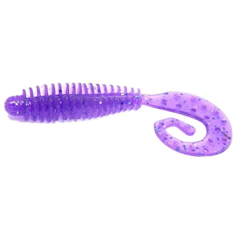 Силиконовая приманка Reins G-Tail Grub 3 75 мм 12 шт 567-Lilac   GTG3-567 — характеристики,  особенности конструкции