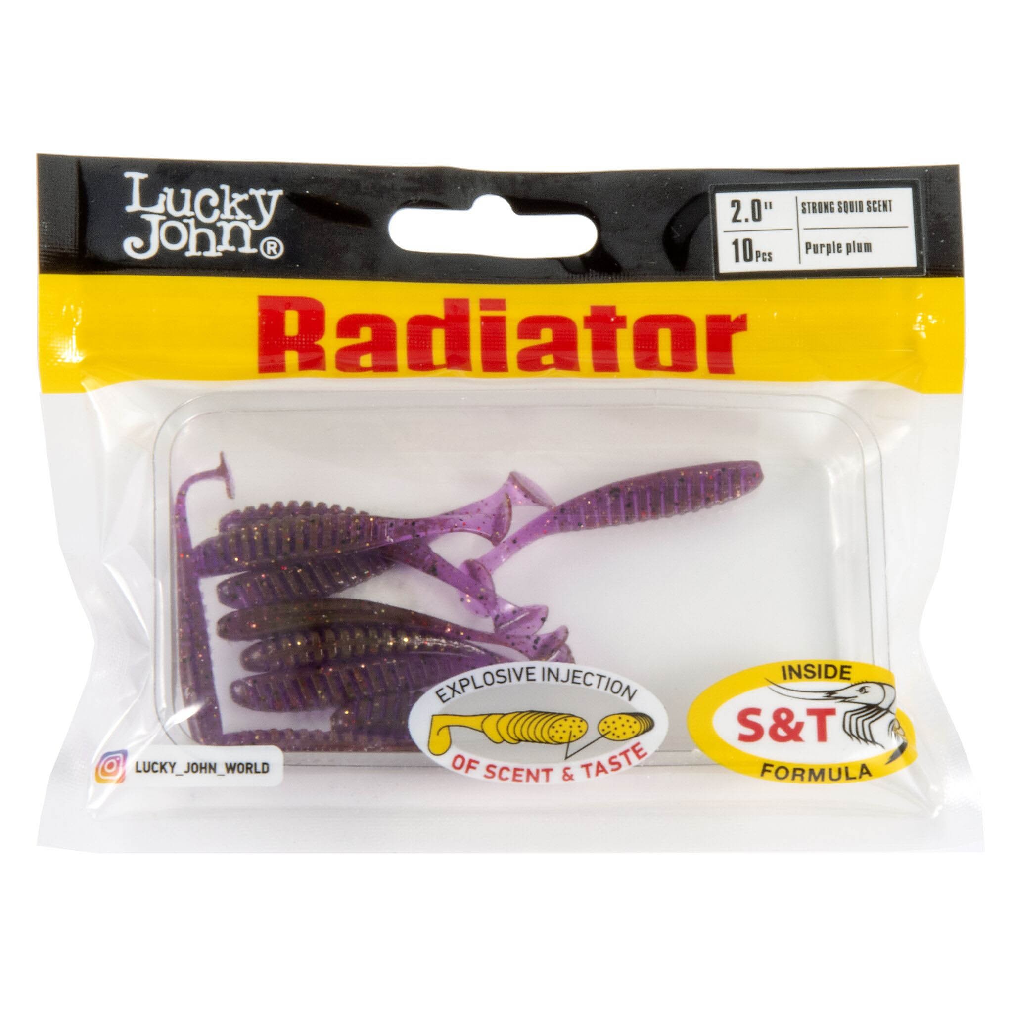 Силиконовая приманка Lucky John Radiator 2.0in 50 мм 10 шт S13 Pro Series  140208-S13 — крупный план
	                                    2