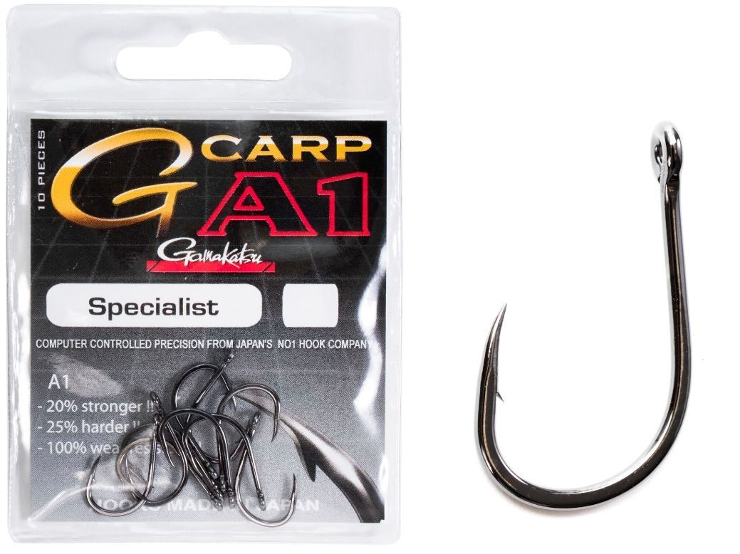 Крючок Одинарный Gamakatsu A1 G-Carp Specialist Hooks №4 10 шт    147175-004 — крупный план
	                                    1