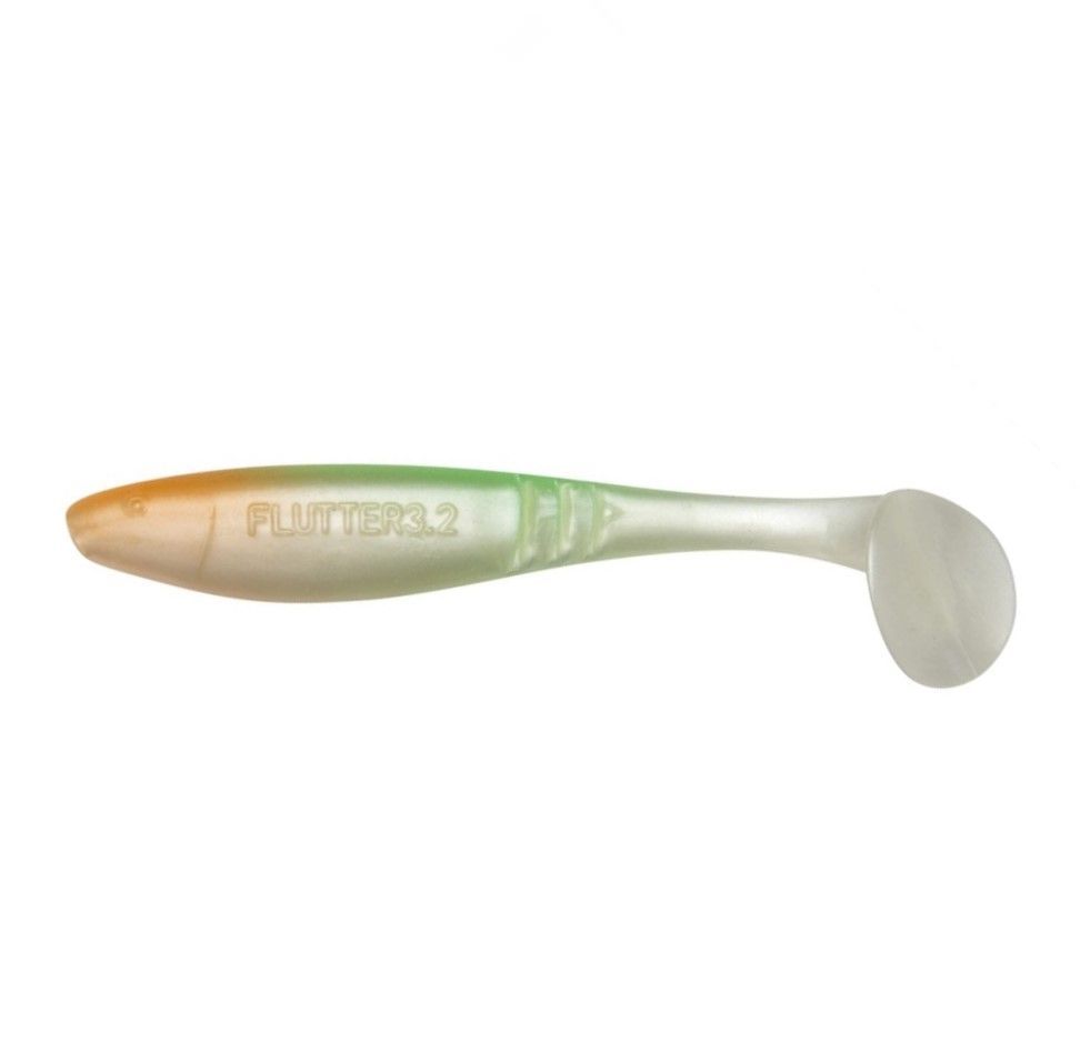 Силиконовая приманка Jig It Flutter 3.2 80 мм 8 шт 008 White pearl   JIF80008S — характеристики,
	                                    особенности конструкции