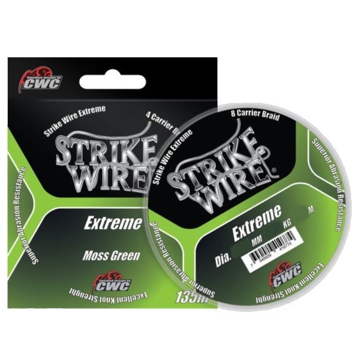 Плетеный шнур CWC Strike Wire Extreme 135 м Mossgreen 0,19 мм   60-E019-01351 — характеристики,
	                                    особенности конструкции