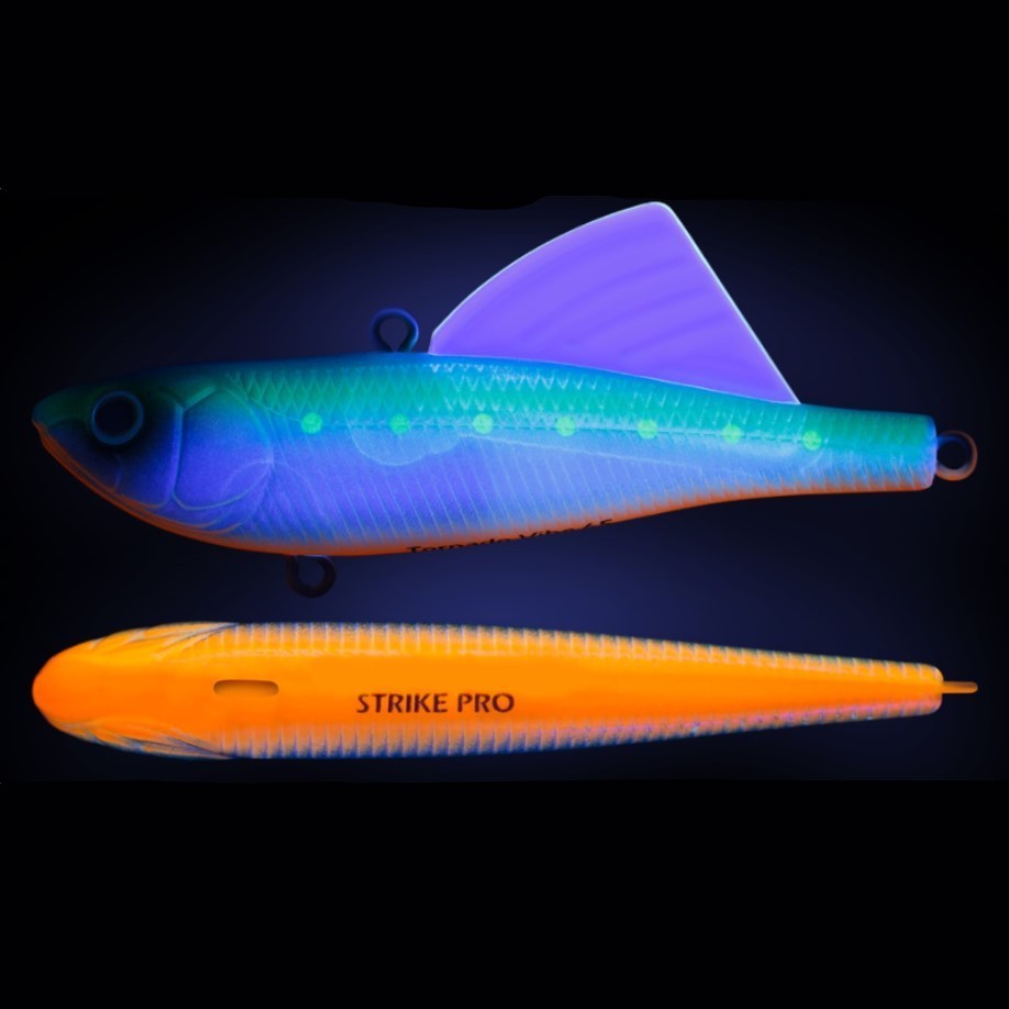 Воблер Strike Pro Tornado Vibe 65 S056C Blue Mat Transparent Milk 14,5 гр   EG-204A-UV#S056C — крупный план
	                                    1