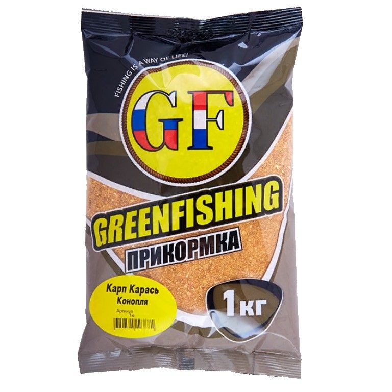 Прикормка Greenfishing GF  Карп-Карась 1 000 гр   конопля  820002 — характеристики,
	                                    особенности конструкции