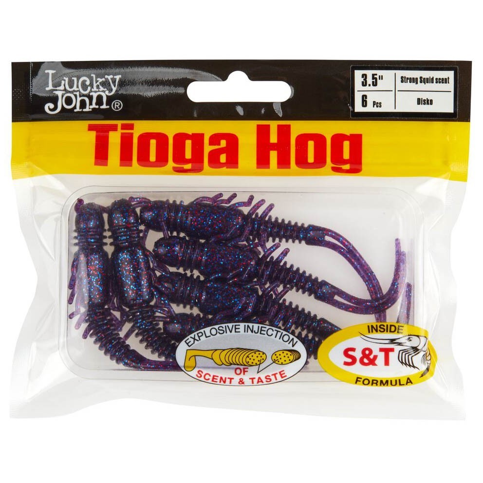 Силиконовая приманка Lucky John Tioga Hog 3.5in 89 мм 6 шт S63 Pro Series  140195-S63 — крупный план
	                                    2