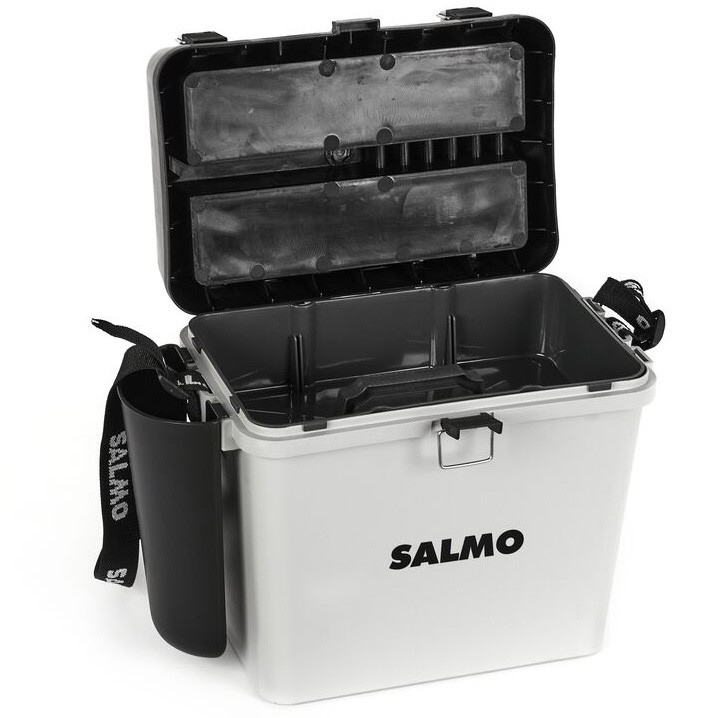 Ящик Salmo 2-х Ярус.(Из 5-ти Частей) пласт.  39,5х24,5х38 см Сер.   2075 — крупный план
	                                    5