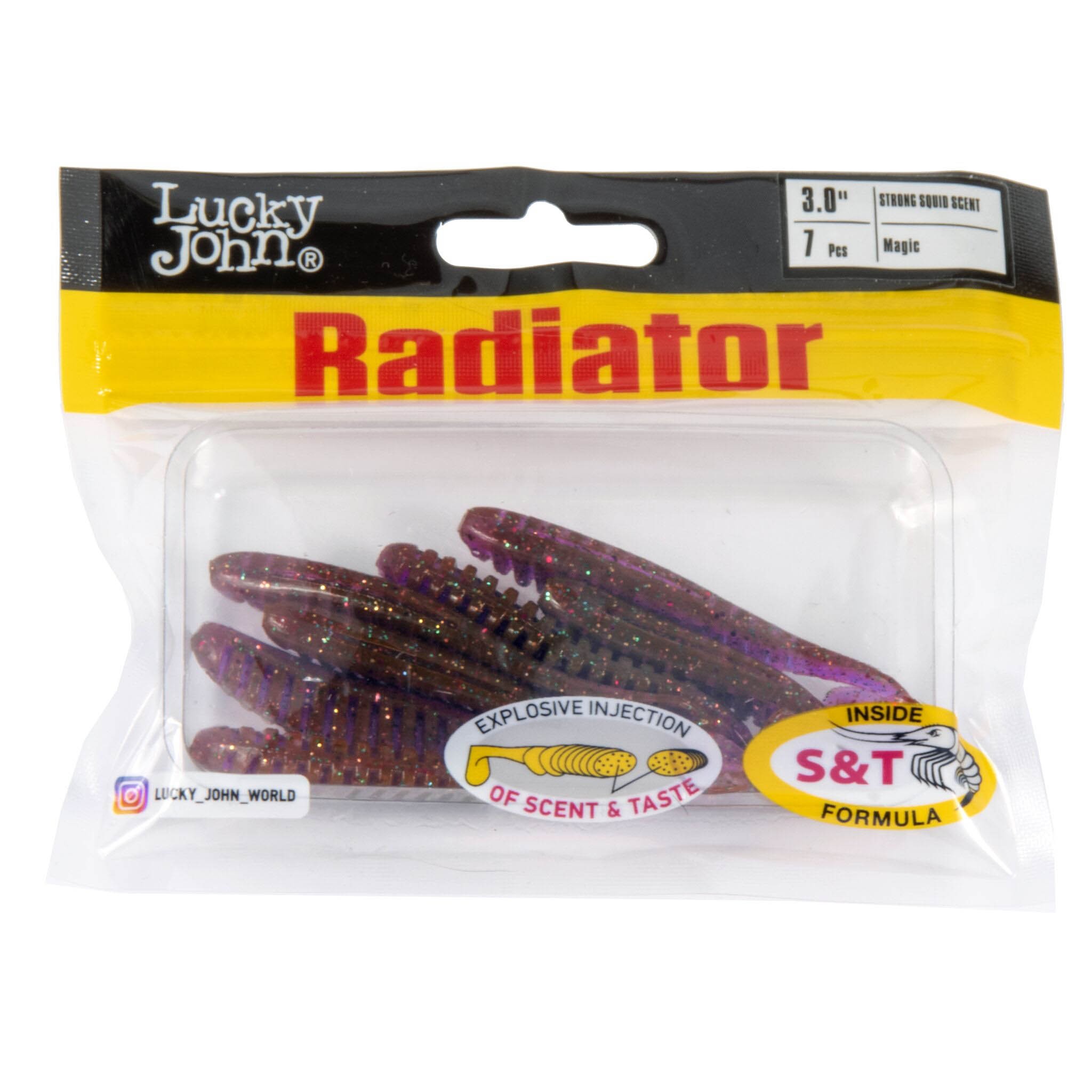 Силиконовая приманка Lucky John Radiator 3.0in 75 мм 7 шт S13 Pro Series  140209-S13 — крупный план
	                                    2