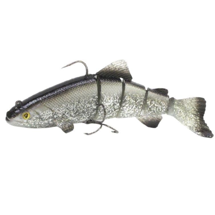 Силиконовая приманка Fox Rage Replicant Realistic Trout Jointed 7 180 мм 1 шт UV Silver Bleak UV  NRE029 — характеристики,
	                                    особенности конструкции