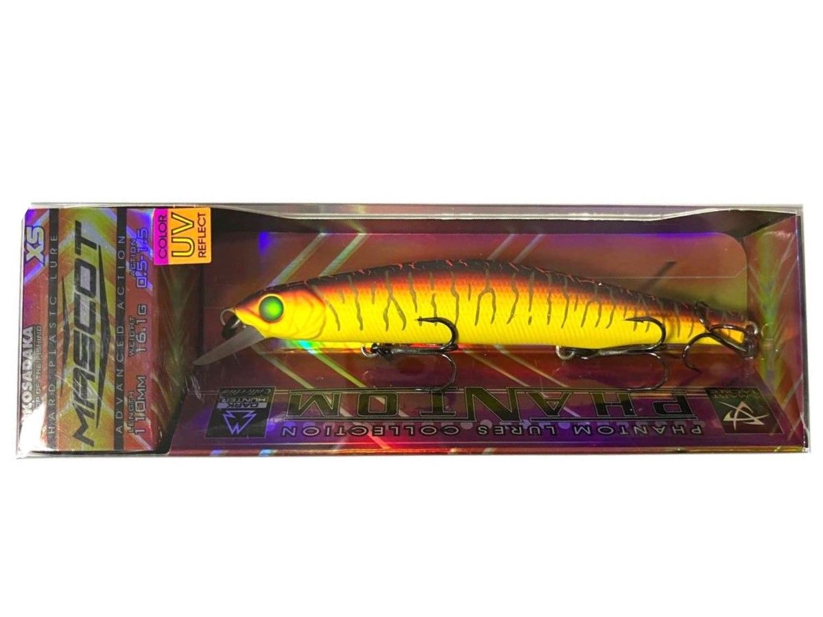 Воблер Kosadaka Mascot XS 110F RHT 16,1 гр   MascxS110F-RHT — крупный план
	                                    1