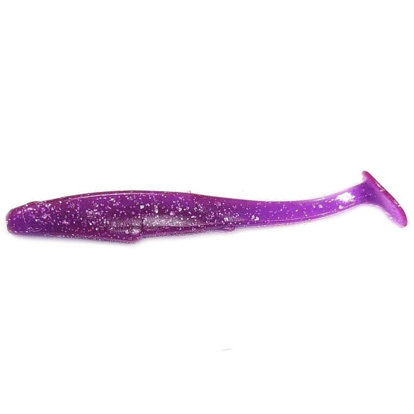 Силиконовая приманка Reins Rockvibe Shiner 4 101 мм 8 шт  L02-Purple Chameleon/Silver FLK   RVS4-L02 — характеристики,
	                                    особенности конструкции