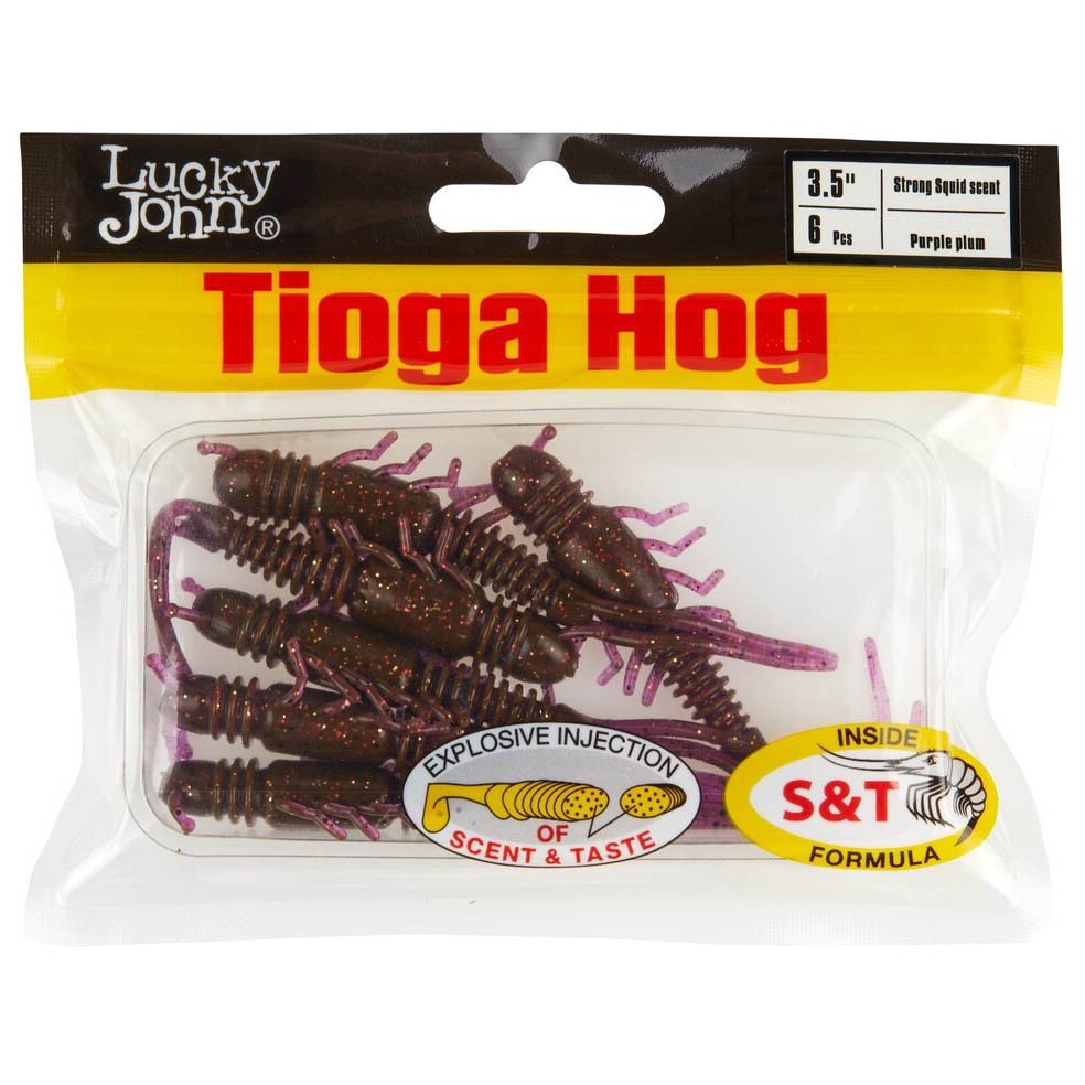Силиконовая приманка Lucky John Tioga Hog 3.5in 89 мм 6 шт S13 Pro Series  140195-S13 — крупный план
	                                    2