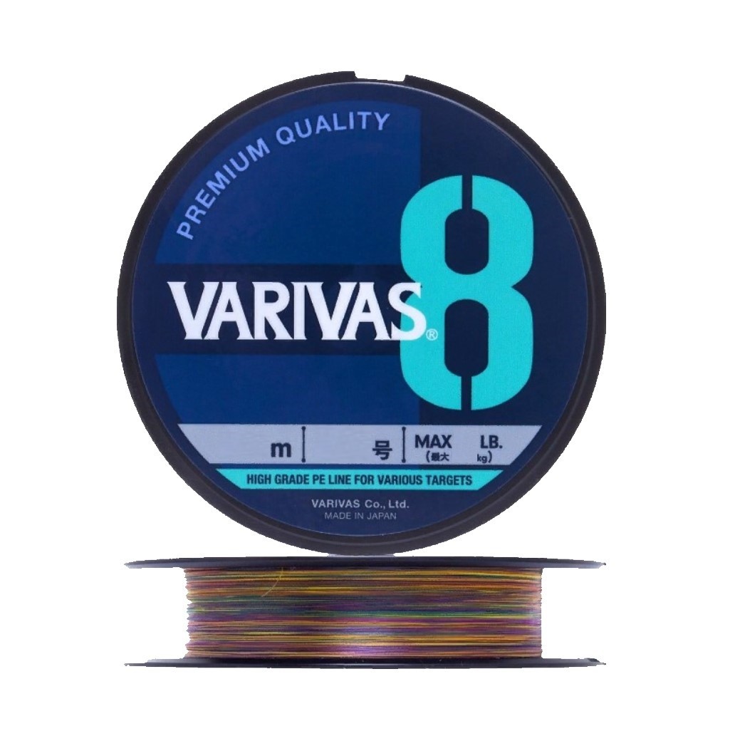Плетеный шнур Varivas X8 200 м  PE # 1,2 Marking 0,185 мм — характеристики,  особенности конструкции