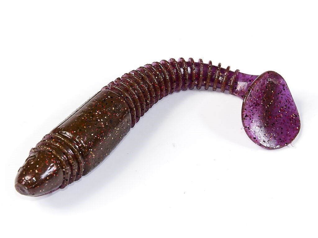 Силиконовая приманка Lucky John Tioga Fat 4.5in 115 мм 4 шт S13 Pro Series  140147-S13 — крупный план
	                                    1