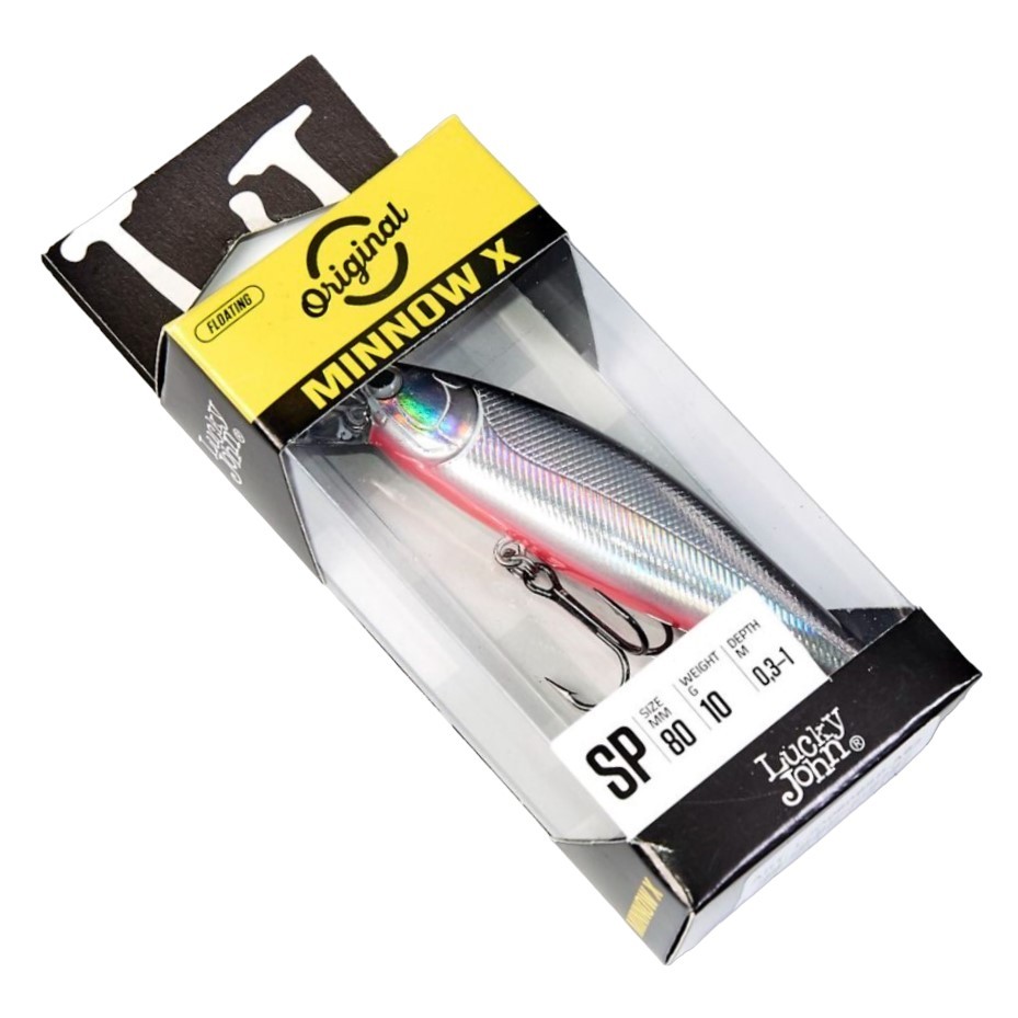 Воблер Lucky John Minnow X 80SP A82 10 гр Original  LJO0808SP-A82 — крупный план
	                                    2