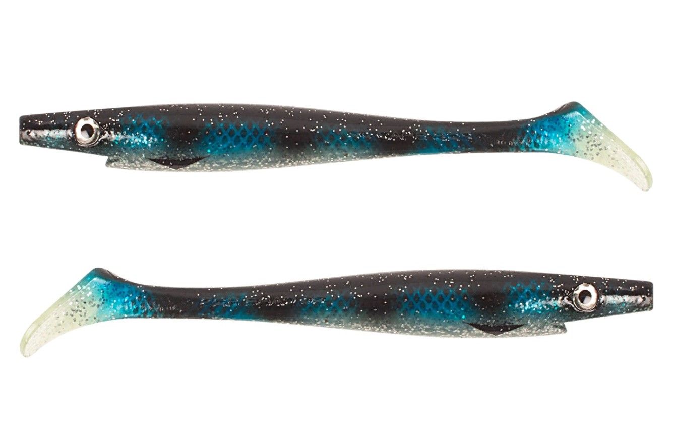 Силиконовая приманка Strike Pro Pig Shad Jr 200 мм 2 шт Ice Spotted Bullhead   SP-172C#131 — крупный план
	                                    1