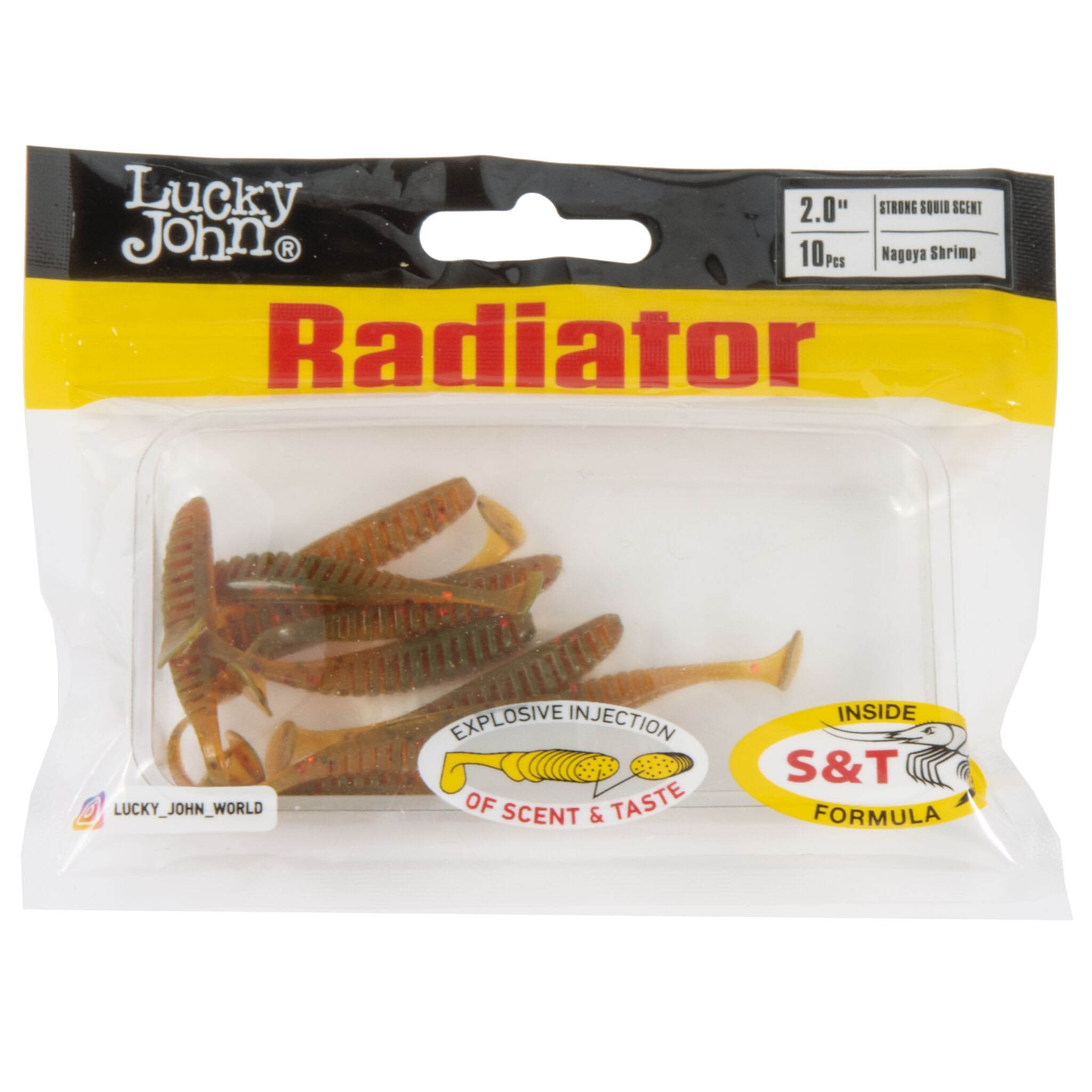 Силиконовая приманка Lucky John Radiator 2.0in 50 мм 10 шт 085 Pro Series  140208-085 — крупный план
	                                    2