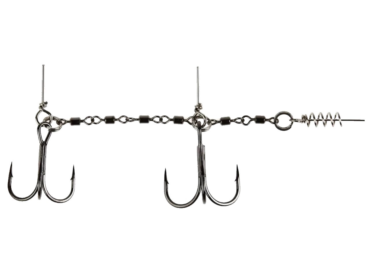 Стингер Lucky John Stinger Power Chain №L 45 кг 1 шт  Для приманок 22-30 см, Owner №3/0,2/0  LJP7402-L — характеристики,
	                                    особенности конструкции