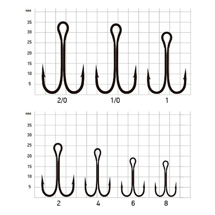 Крючок Двойной Saikyo  KH-11041 Normal Shank №4 100 шт BN   KH-11041-4-100 — крупный план
	                                    1