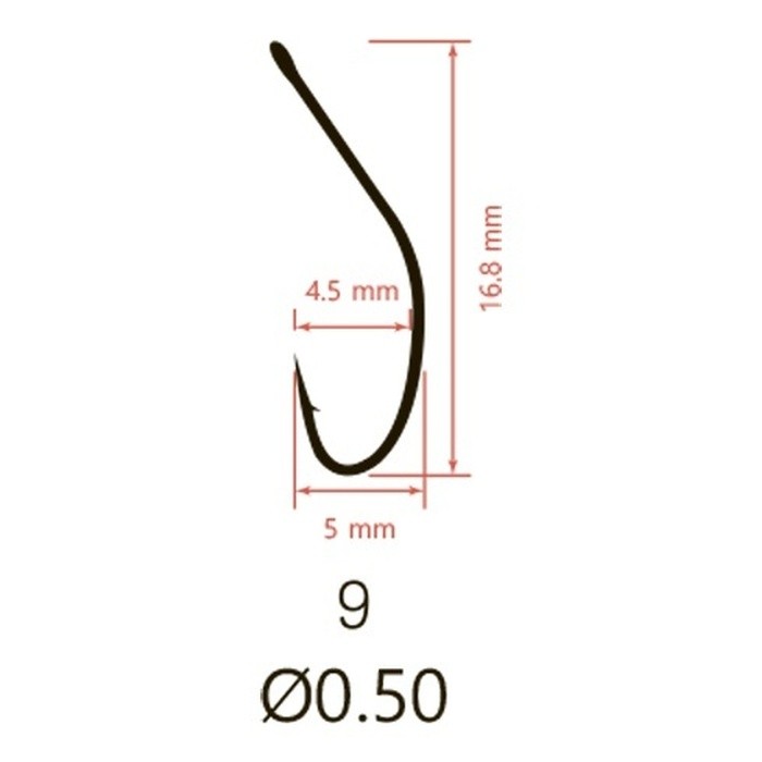 Крючок Одинарный Saikyo KH-10074 Akita Kitsune №9 10 шт BN   KH-10074BN9-10 — крупный план
	                                    2