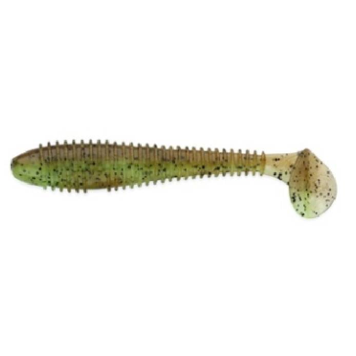 Силиконовая приманка Keitech Swing Impact Fat 2.8 71 мм 8 шт #401 Green Pumpkin / Chartreuse — характеристики,
	                                    особенности конструкции