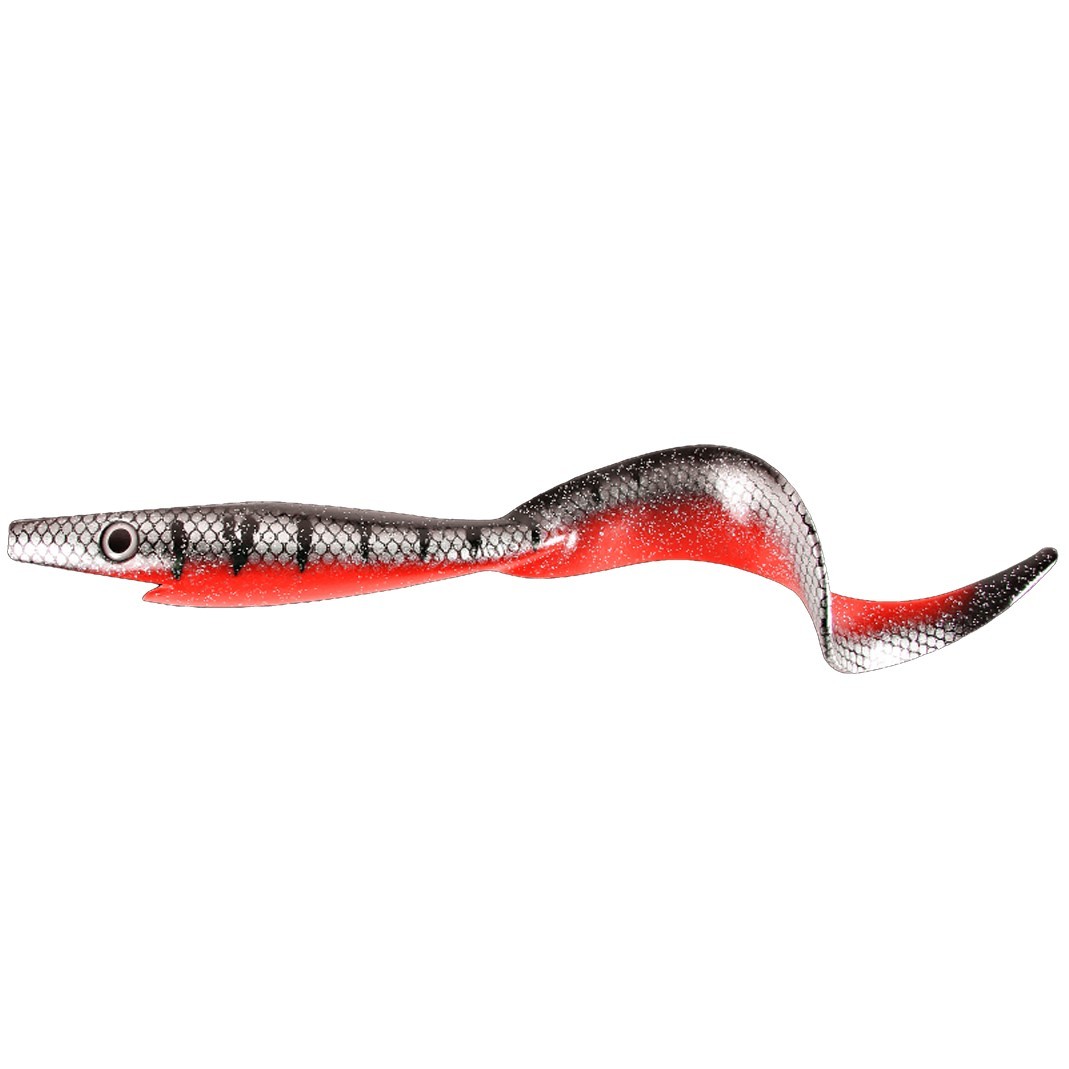 Силиконовая приманка Strike Pro Giant Pig Tail 400 мм 1 шт The Red Baron   SP-172K#149 — характеристики,  особенности конструкции