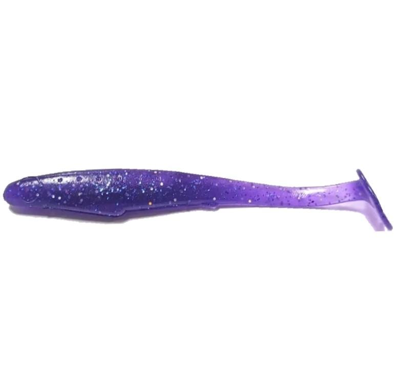 Силиконовая приманка Reins Rockvibe Shiner 4 101 мм 8 шт 567-Lilac Silver&Blue Flake   RVS4-567 — характеристики,
	                                    особенности конструкции