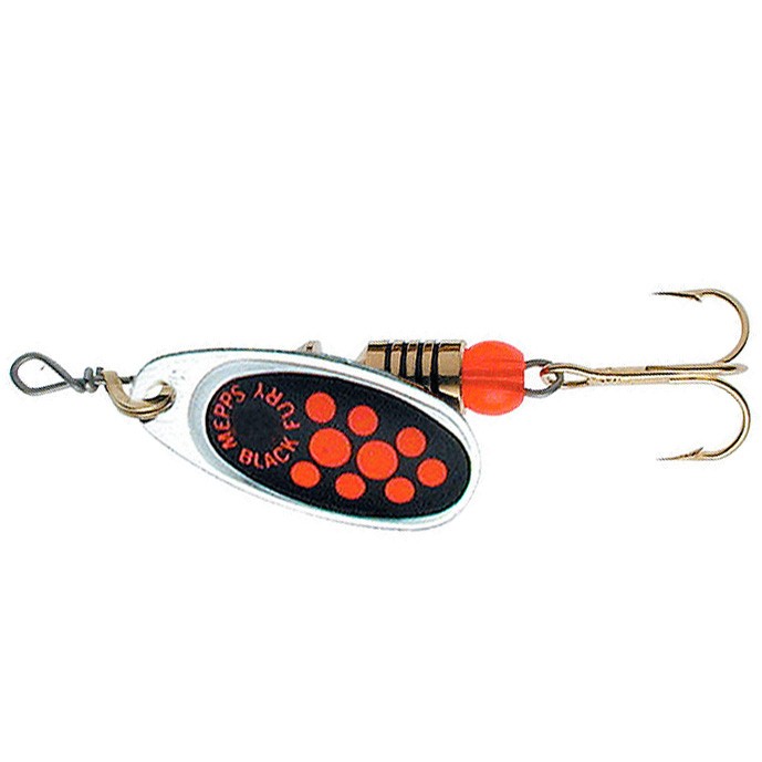 Вращающаяся Блесна Mepps Comet Black Fury №0 2 гр AG Fluo Orange   cbf-0-a-fo — характеристики,
	                                    особенности конструкции