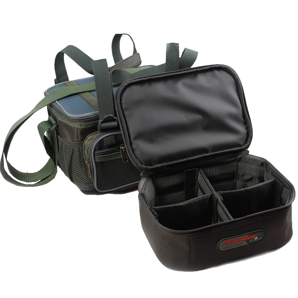 Сумка Fisherbox C108  30х23х29 см  с кофром для катушек + 5 коробок — крупный план
	                                    3