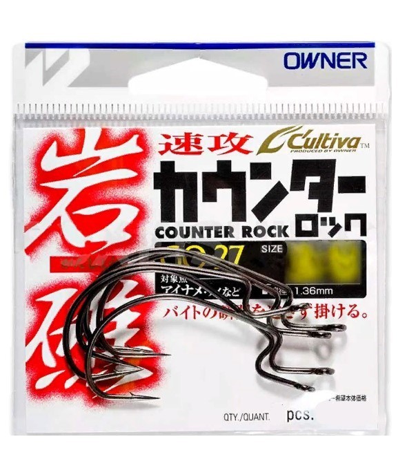 Крючок Офсетный Owner GO-27 №3/0 5 шт    11758-3/0 — крупный план
	                                    2