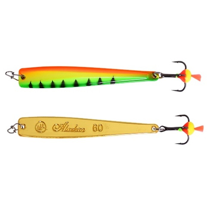 Зимняя Блесна Ecopro Alaskan 7,5 гр 60 мм FTG   EPVJAT60FTG — характеристики,  особенности конструкции